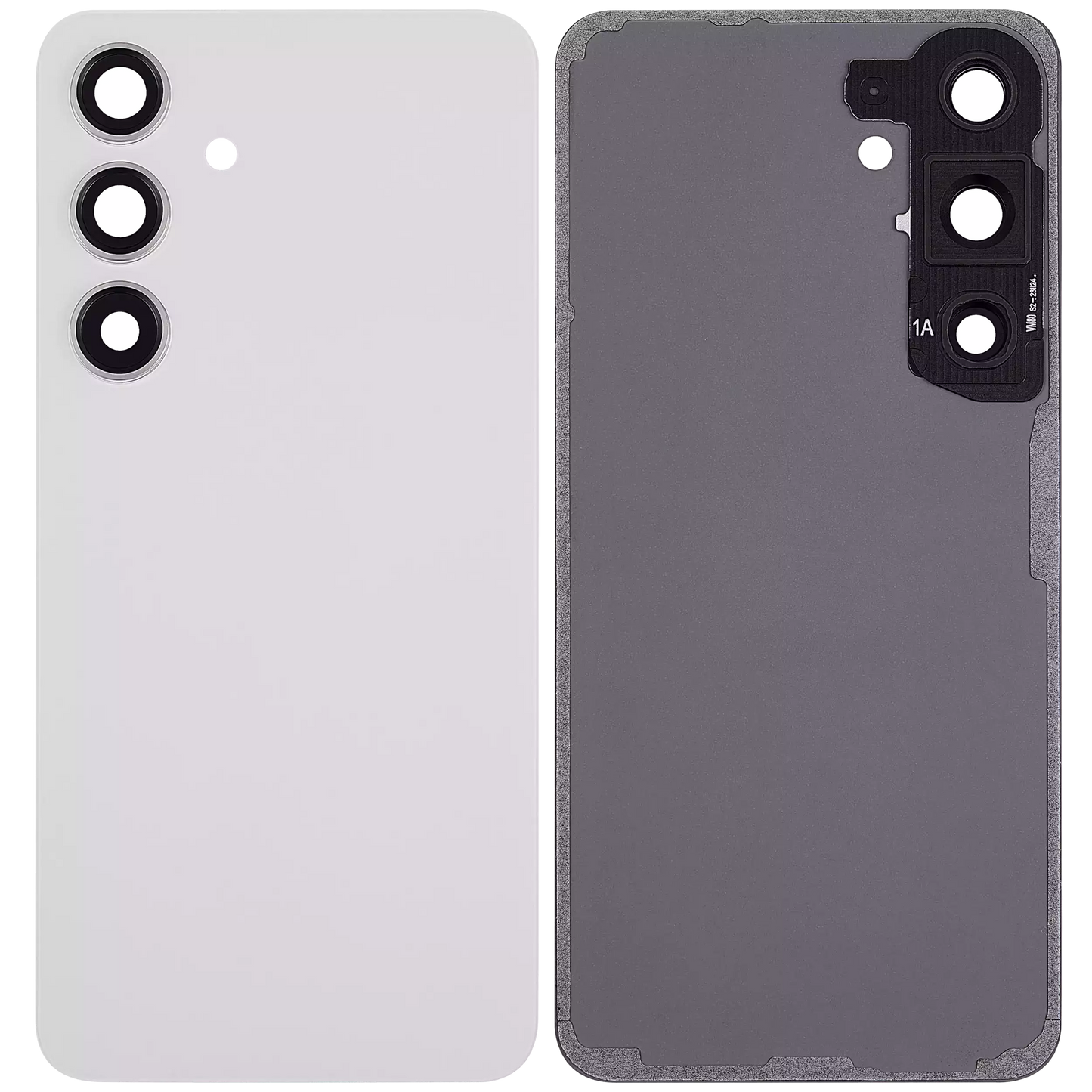 Back Glass Panel for Samsung Galaxy S24 5G Marble Grey with Camera Lens