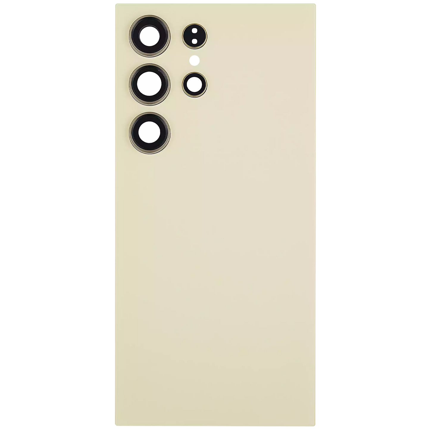 Back Glass Panel for Samsung Galaxy S24 Ultra 5G Titanium Yellow with Camera Lens