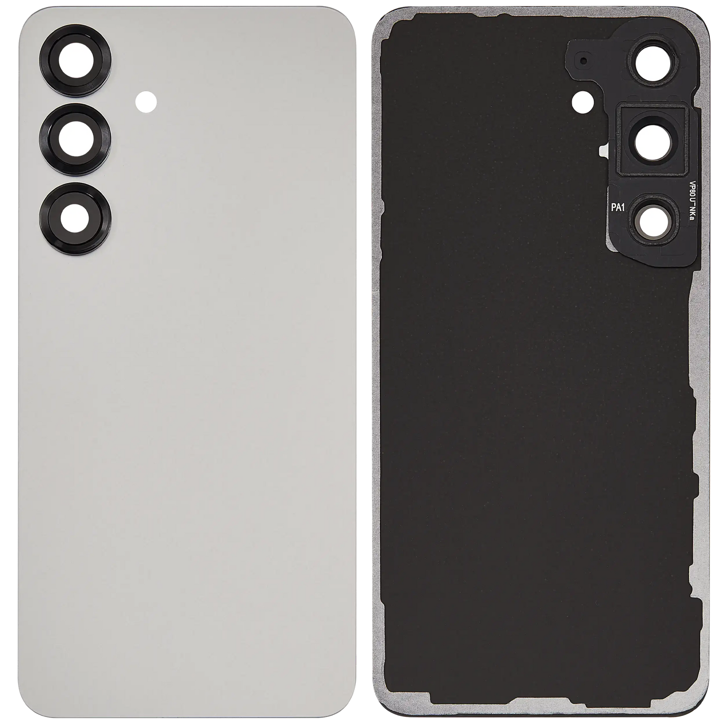 Back Glass Panel for Samsung Galaxy S25 5G Silver Shadow with Camera Lens