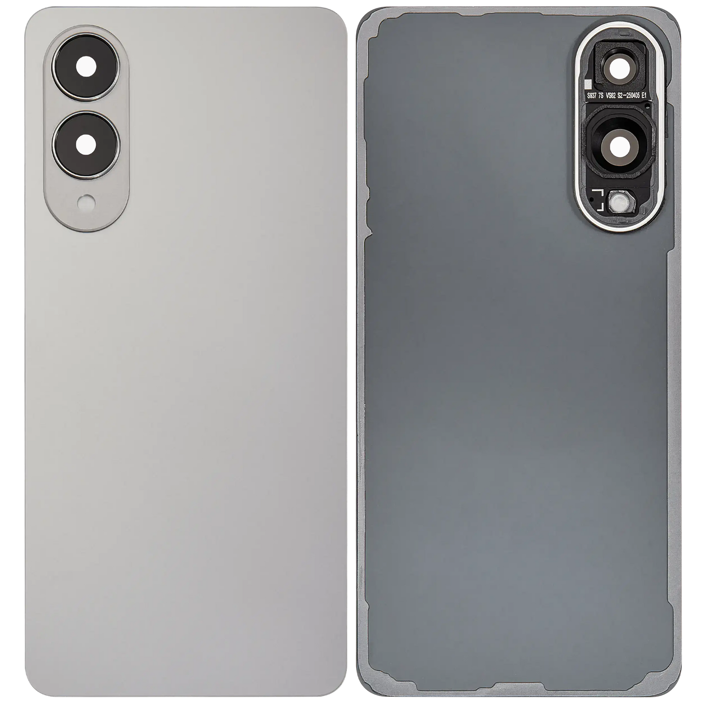 Back Glass Panel for Samsung Galaxy S25 Edge Titanium Silver with Camera Lens