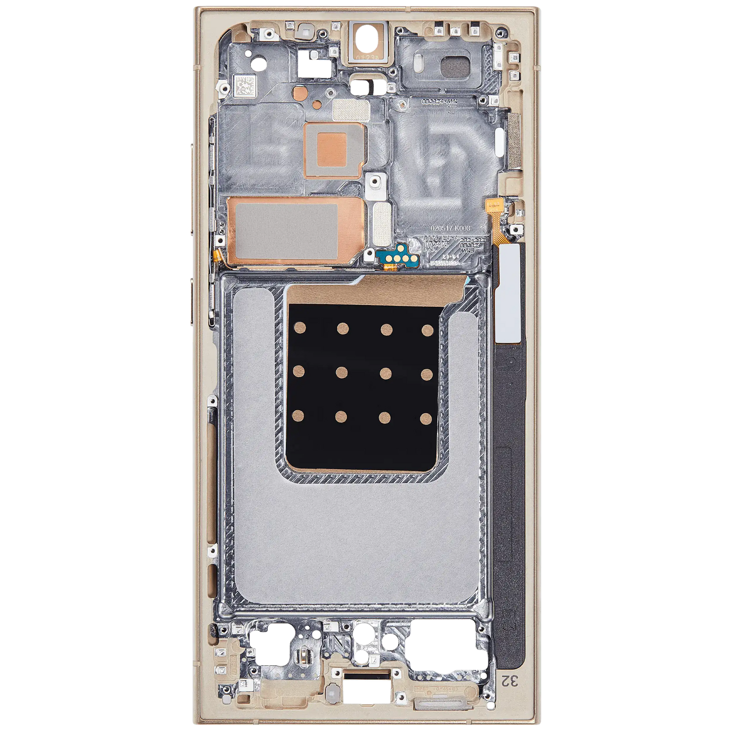 LCD Frame Middle Chassis for Samsung Galaxy S24 Ultra 5G Titanium Yellow