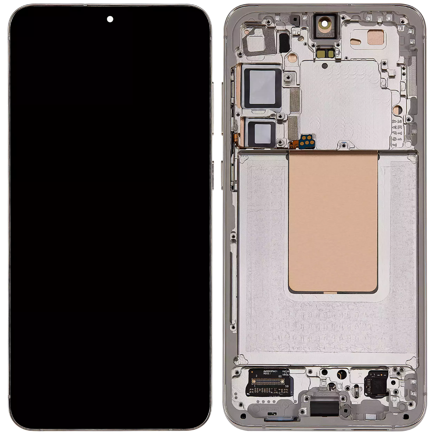 OLED Display Screen for Samsung Galaxy S24 Plus 5G Amber Yellow with Frame Folder Combo Fingerprint Working