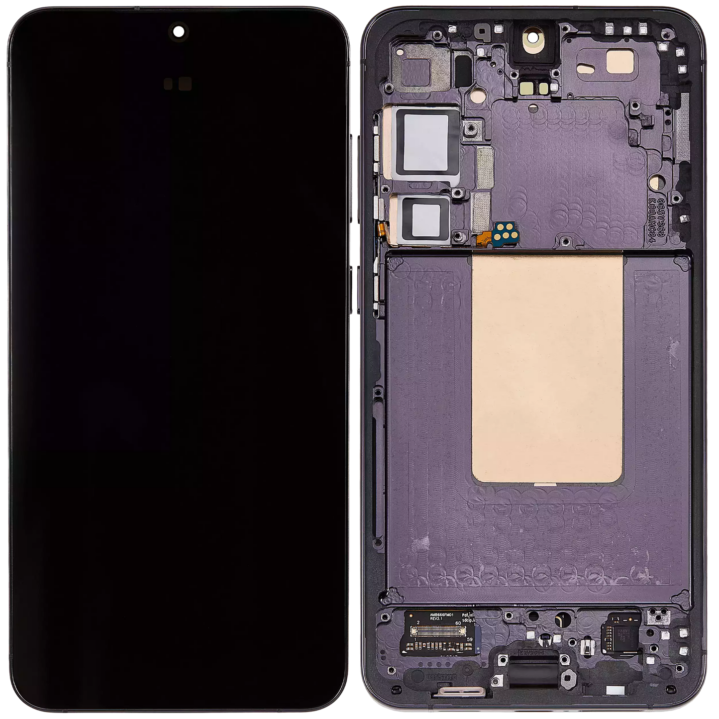 OLED Display Screen for Samsung Galaxy S24 Plus 5G Onyx Black with Frame Folder Combo Fingerprint Working