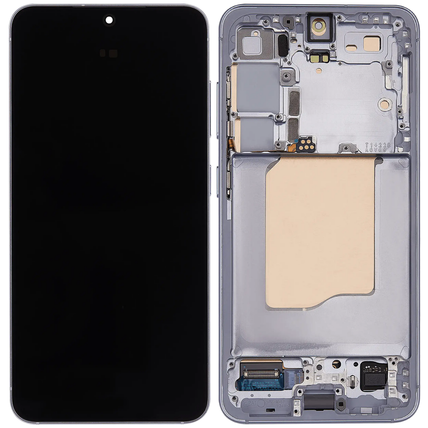 OLED Display Screen for Samsung Galaxy S25 5G Blue with Frame Folder Combo Fingerprint Working