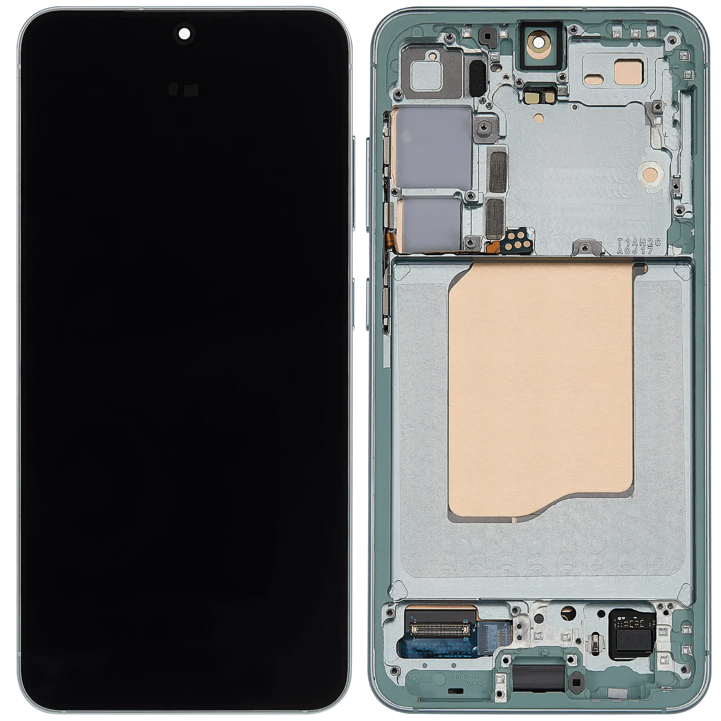 OLED Display Screen for Samsung Galaxy S25 5G Mint with Frame Folder Combo Fingerprint Working