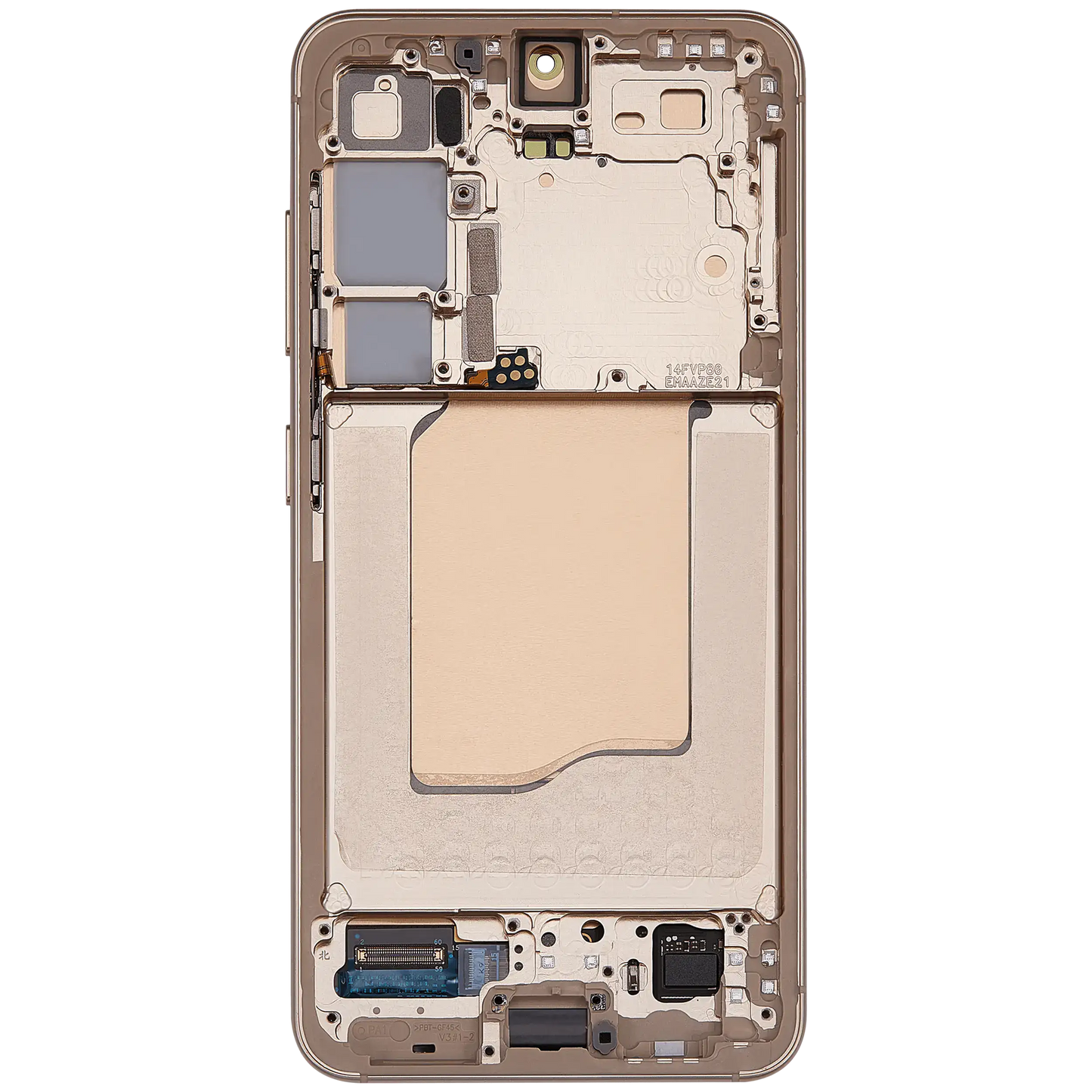 OLED Display Screen for Samsung Galaxy S25 5G Pink Gold with Frame Folder Combo Fingerprint Working