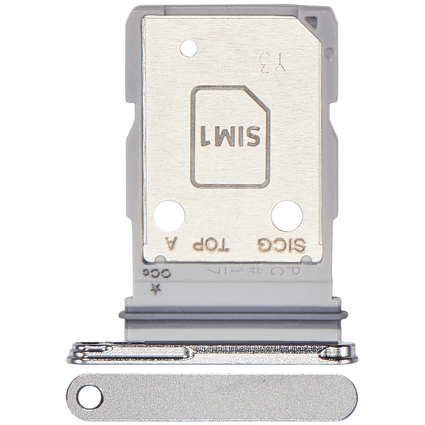 Sim Card Holder Tray for Samsung Galaxy S25 Edge 5G Titanium Silver