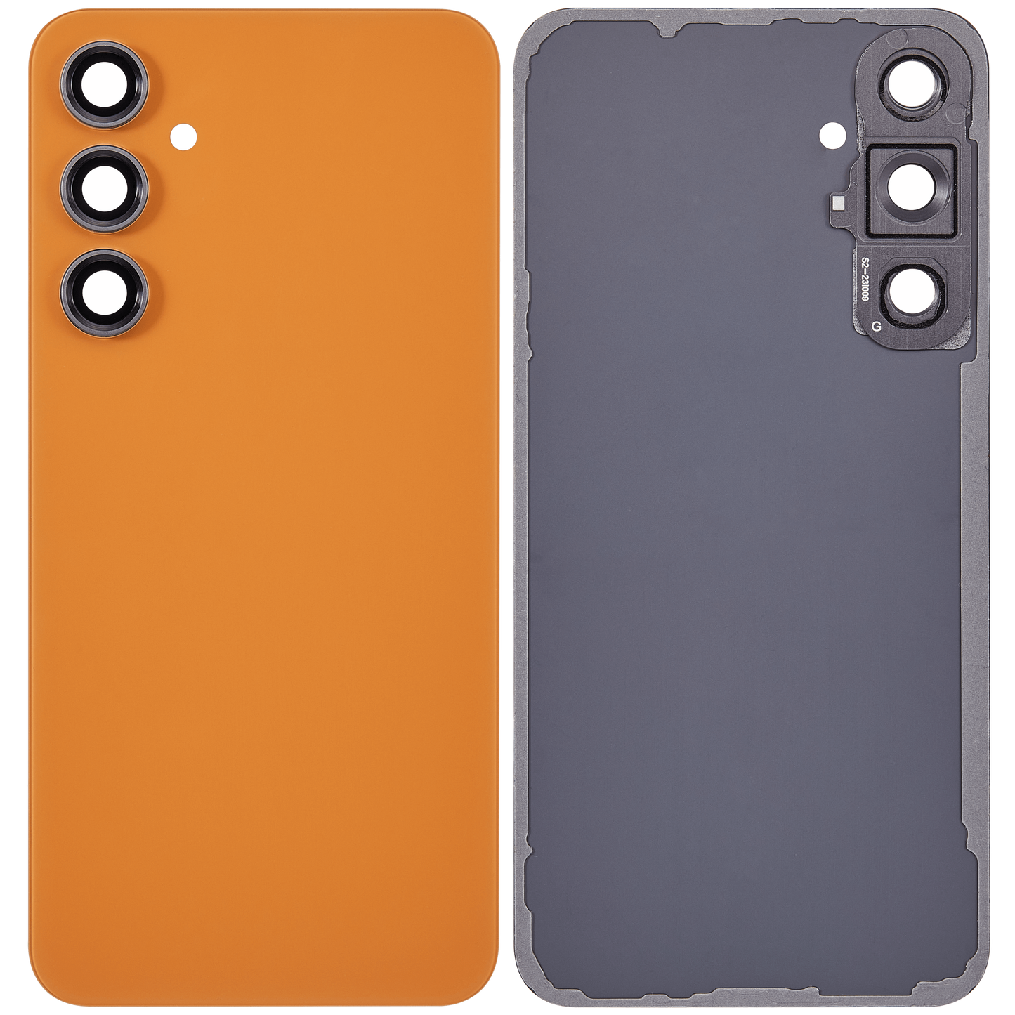 Back Glass Panel for Samsung Galaxy S23 FE 5G Tangerine with Camera Lens