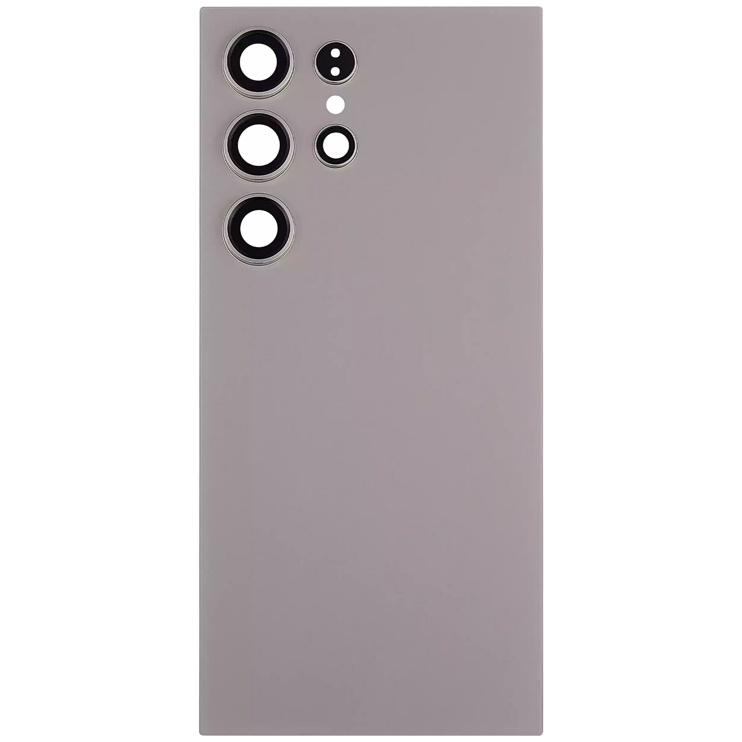 Back Glass Panel for Samsung Galaxy S24 Ultra 5G Titanium Gray with Camera Lens