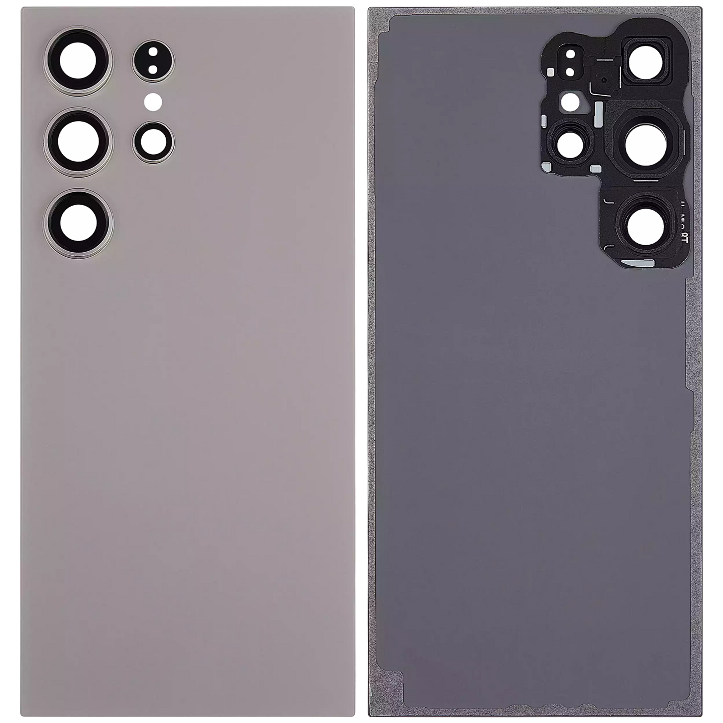 Back Glass Panel for Samsung Galaxy S24 Ultra 5G Titanium Gray with Camera Lens