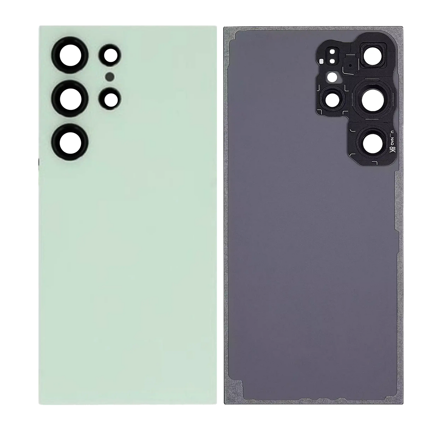 Back Glass Panel for Samsung Galaxy S24 Ultra 5G Titanium Green with Camera Lens