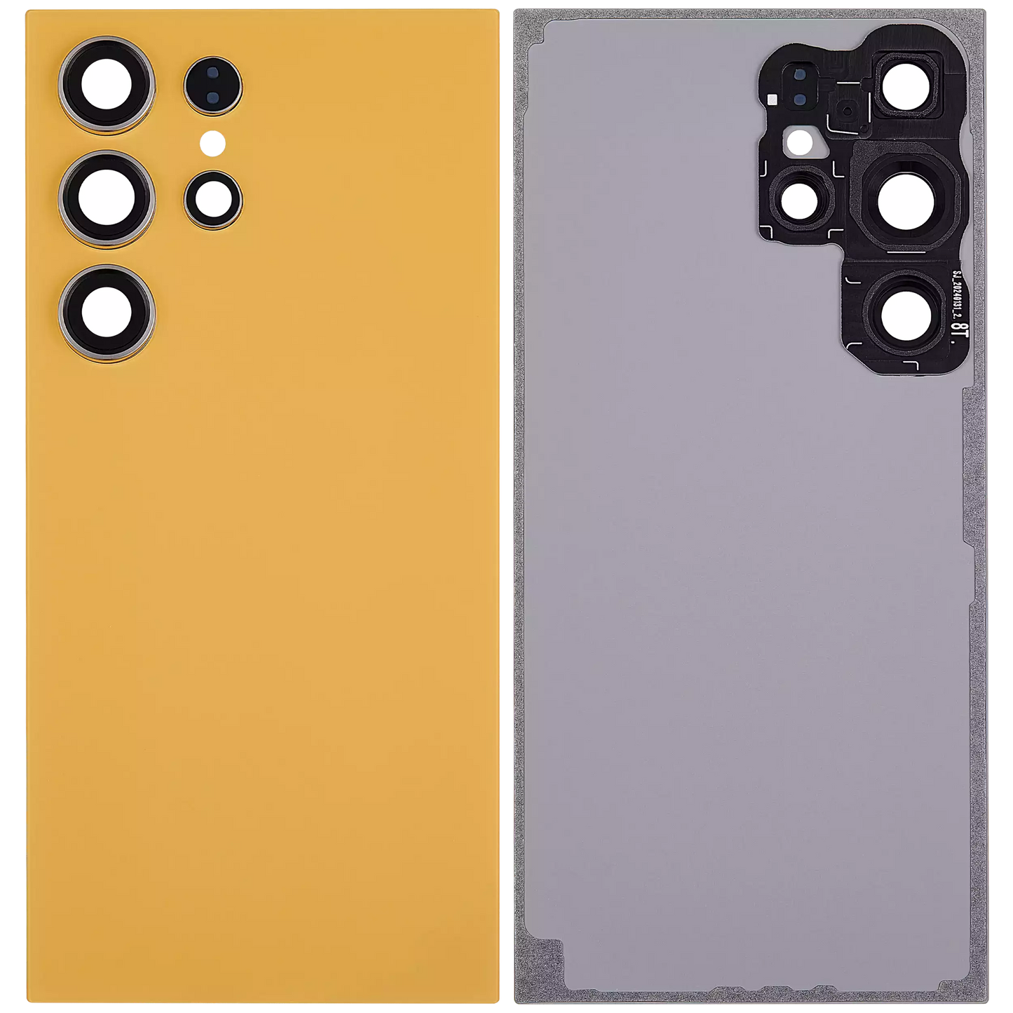 Back Glass Panel for Samsung Galaxy S24 Ultra 5G Titanium Orange with Camera Lens