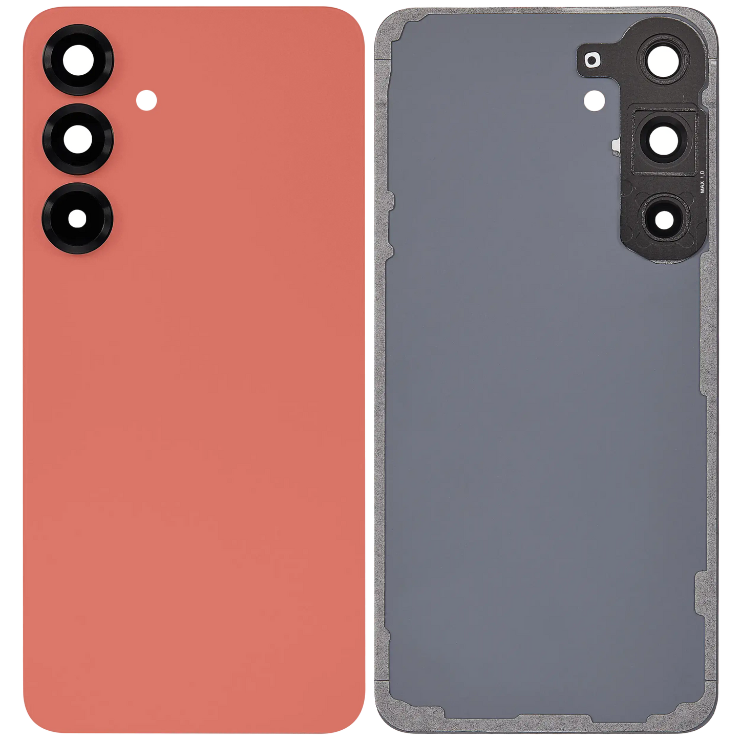 Back Glass Panel for Samsung Galaxy S25 Plus 5G Coral Red with Camera Lens