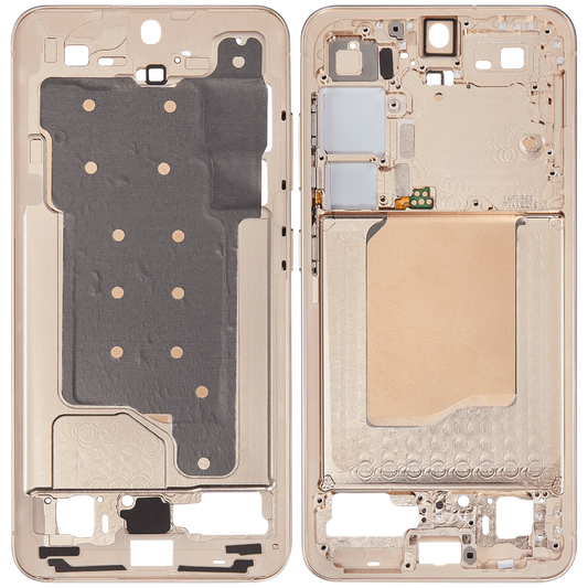 LCD Frame Middle Chassis for Samsung Galaxy S25 5G Pink Gold