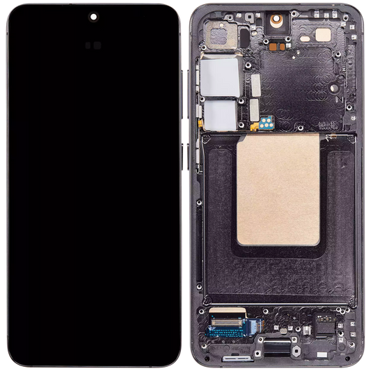 OLED Display Screen for Samsung Galaxy S24 5G Onyx Black with Frame Folder Combo Fingerprint Working