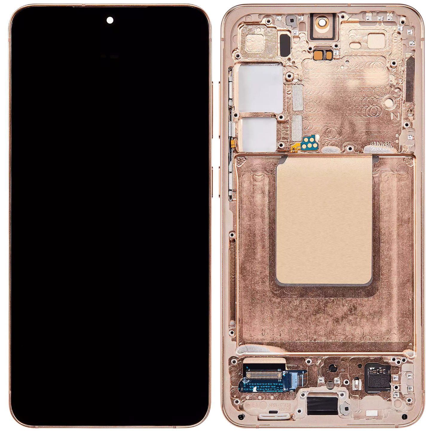 OLED Display Screen for Samsung Galaxy S24 5G Sandstone Orange with Frame Folder Combo Fingerprint Working