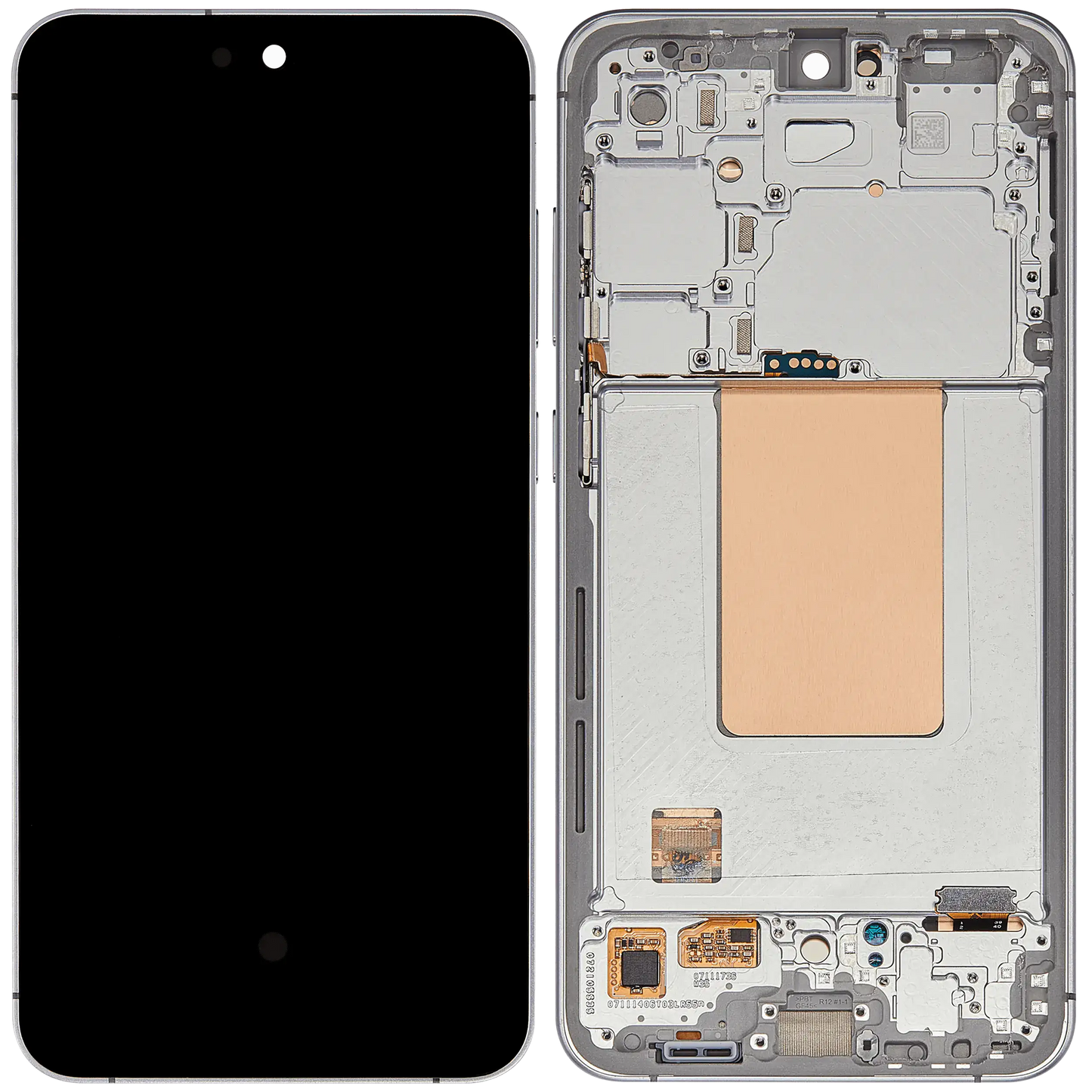 OLED Display Screen for Samsung Galaxy S24 FE 5G Gray with Frame Folder Combo Fingerprint Working
