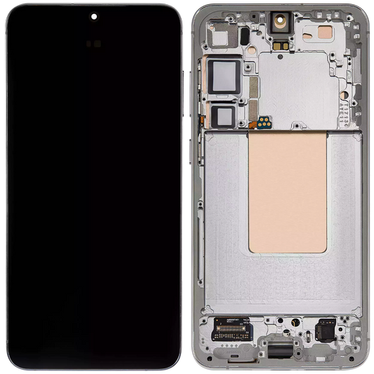 OLED Display Screen for Samsung Galaxy S24 Plus 5G Jade Green with Frame Folder Combo Fingerprint Working