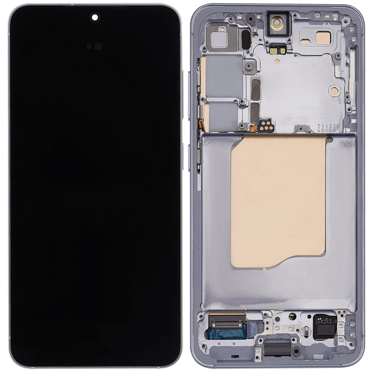 OLED Display Screen for Samsung Galaxy S25 5G Blue with Frame Folder Combo Fingerprint Working