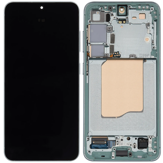 OLED Display Screen for Samsung Galaxy S25 5G Mint with Frame Folder Combo Fingerprint Working