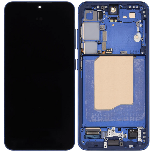 OLED Display Screen for Samsung Galaxy S25 5G Navy with Frame Folder Combo Fingerprint Working
